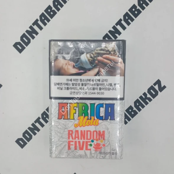 Сигареты Африка (Africa) Mota Random Live Duty Free Корея Оптом 
