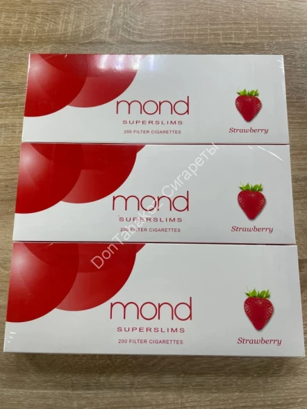 Сигареты Mond Strawberry Superslims (Монд Клубника Суперслимс) Оптом 