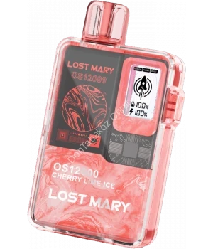 Электронная сигарета Lost Mary OS12000 Вишня лайм лед 20мг ОПТОМ    