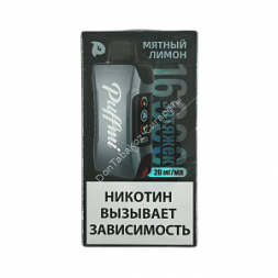 Электронная сигарета Puffmi Tank 16000 Мятный лимон 20мг ОПТОМ     