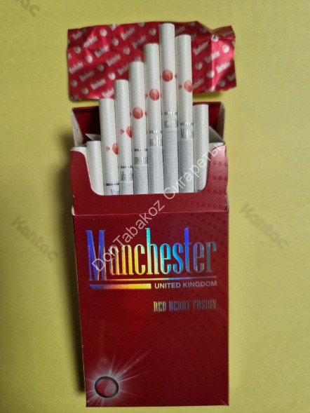 Сигареты Manchester (Манчестер) Red Berry Fusion SuperSlims оптом 