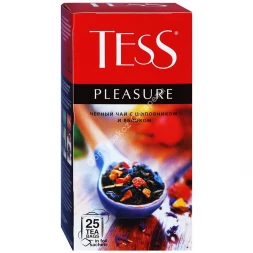 Чай черный Tess Pleasure с шиповником и яблоком 25 пак оптом
