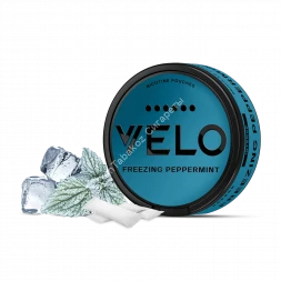 Жевательный табак Velo Nicotine Pouches (никотиновые пакетики) Freezing Peppermint оптом  