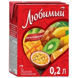 Напиток Любимый тропический микс 0,2 Л оптом