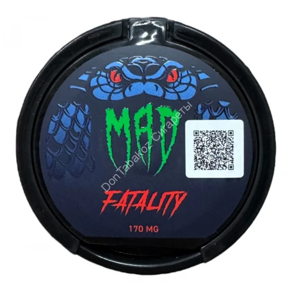 Жевательный табак Mad Fatality, крепость 170 mg. оптом     