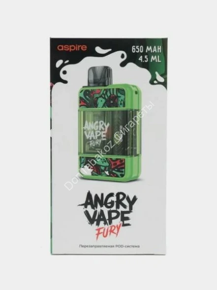 Под система Brusko Angry Vape Fury 650 mAh зеленый оптом 