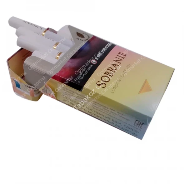 Сигареты Sobranie Gold King Size МИКС 