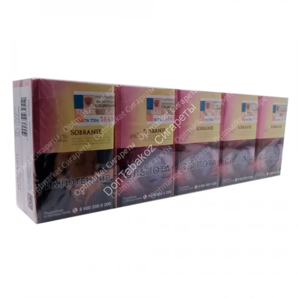 Сигареты Sobranie Gold King Size МИКС 