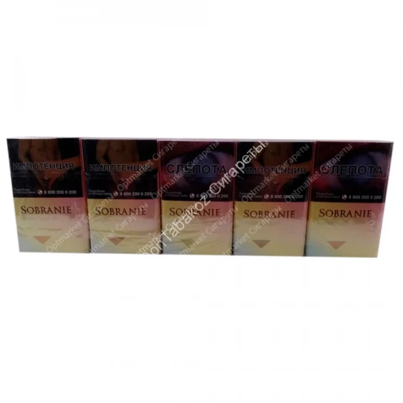 Сигареты Sobranie Gold King Size МИКС 