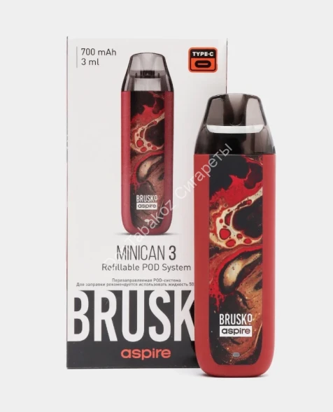 Под система Brusko Minican 3 700 mAh Багровый оптом 