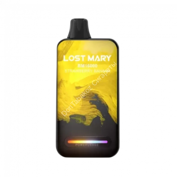 Электронная сигарета  Lost mary  BM 16000 Клубника банан 20мг (2%) оптом   