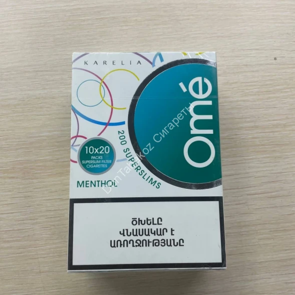 Сигареты Ome Mentol Superslims 100mm KARELIA Оптом 