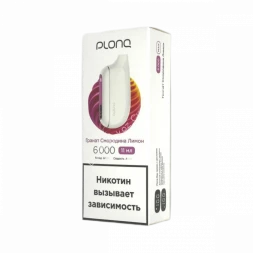 Электронная сигарета PLONQ MAX 6000 Гранат смородина лимон 20мг ОПТОМ      