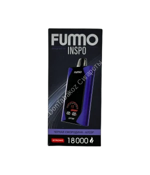 Электронная сигарета Fumo Inspo 18000 затяжек Чёрная Смородина Алоэ оптом     
