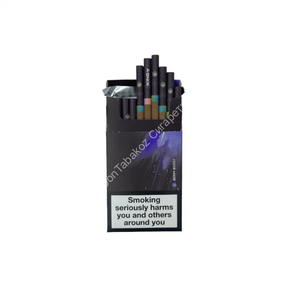 Сигареты The King Dark Fusion Berry Boost Super Slims МИКС 